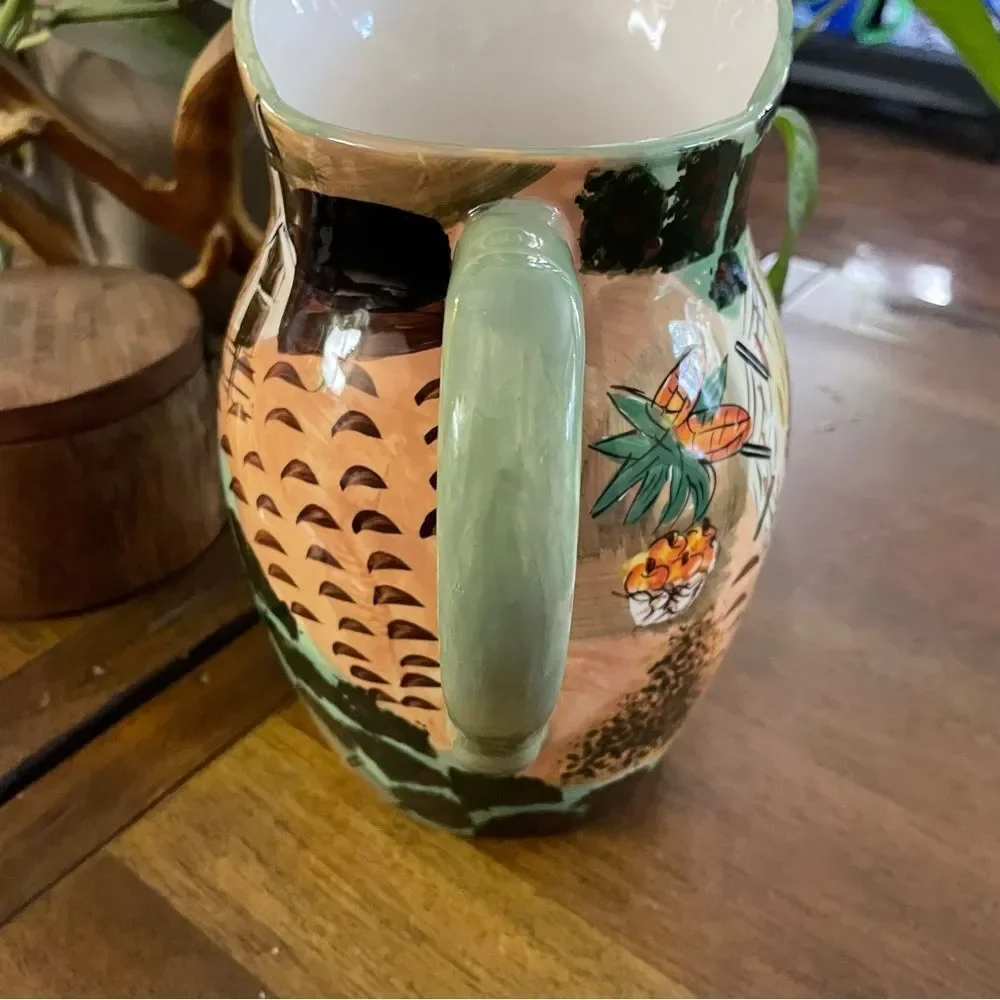 Vintage WCL Autumn Harvest Farm Pitcher - Picture 10 of 15